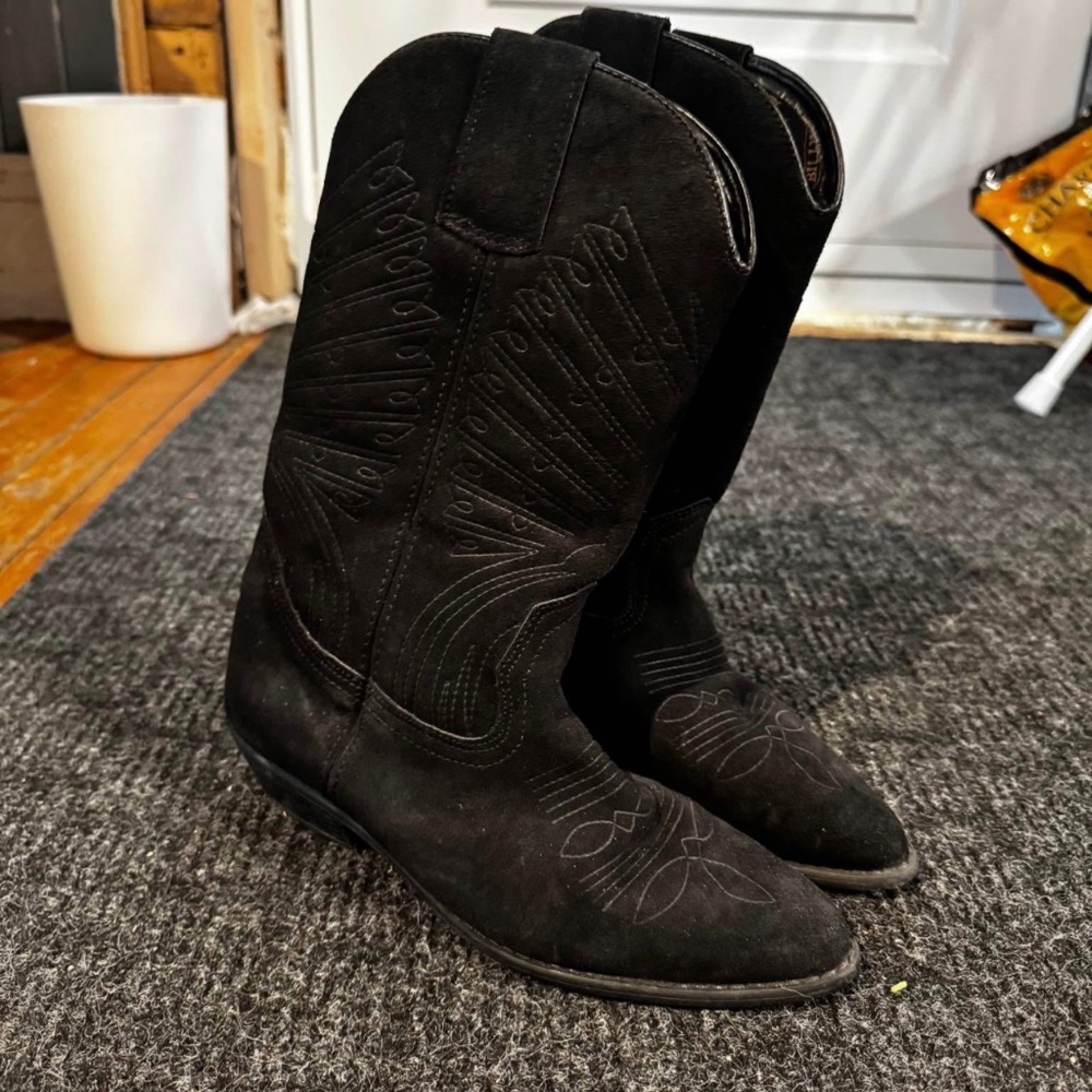 Suede cowboy boot billy joe